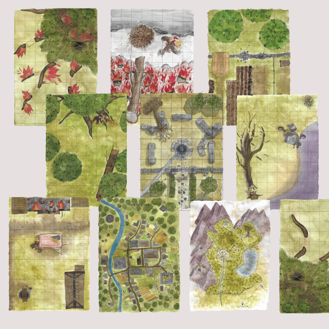 Whispers in the Mist Printed Maps Bundle