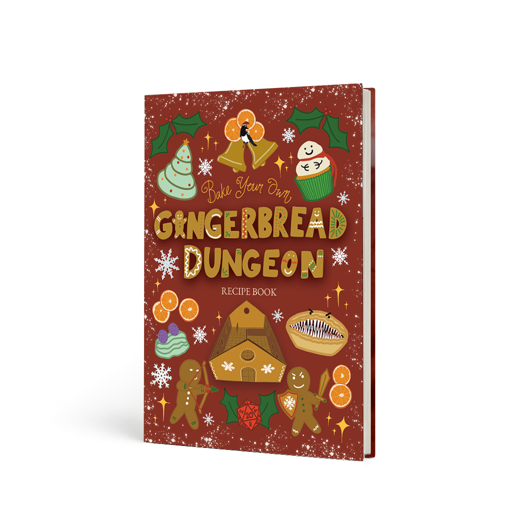 Bake Your Own Gingerbread Dungeon Recipe Book - Hardback