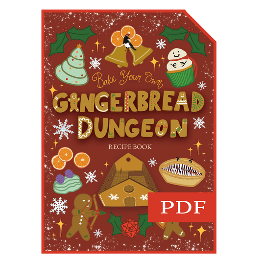 Bake Your Own Gingerbread Dungeon Recipe Book - Digital Version