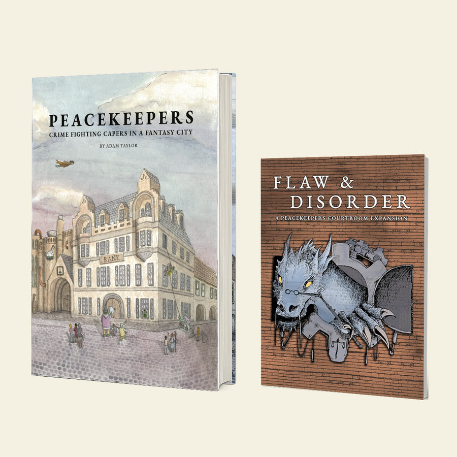 Peacekeepers hardback and Flaw and Disorder paperback together